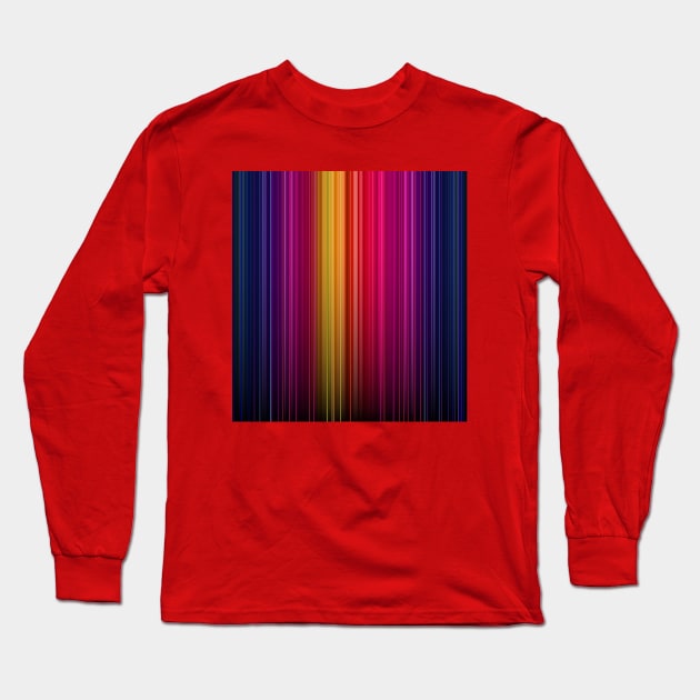 Colourful stripes pattern Long Sleeve T-Shirt by Yaso71